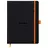 Rhodia Meeting Book A5+, 80 Blatt, 90 g, elegant und praktisch) 1 Stück Schwarz