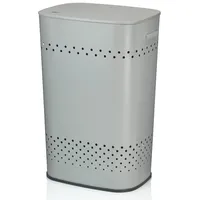 Kela Sitz-Wäschebox Malaga Metall hellgrau 39,5x29,5x57,5cm