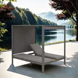 OUTLIV. Arezzo Daybed Aluminium/Olefin Dunkelgrau|Hellgrau