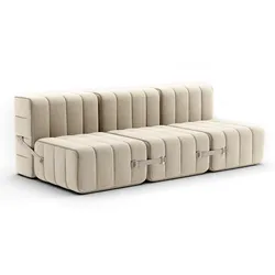 Ambivalenz - Curt Sofa Set 6, grau / beige (Jet - 9110)