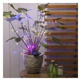 MARELIDA LED Solar Draht Lichtbündel 80cm 10 bunte LED L: - für...