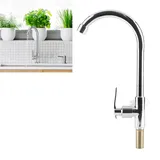 Einloch-waschtischarmatur G1/2 Aus Kupfer Für Waschbecken Und Badezimmer, Wassersparende Brause Mit Einhebelmischer, Elegantes Chromdesign Und Hochwertige Keramikscheibe