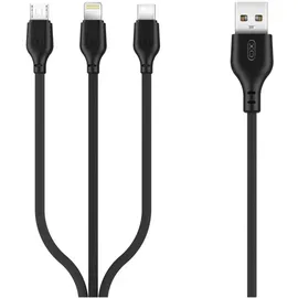 Wisam® 3in1 USB - Lightning + USB-C + microUSB 1m 2,1A | Gr.: onesize