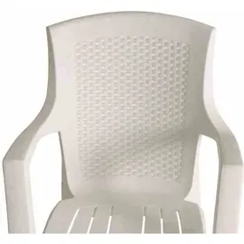 PROGARDEN Eden Gartensessel 55 x 46 x 91 cm weiß 4er Set