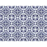 OTTO home Fliesenaufkleber blaue Ornamente 15cm x 15cm 12 Stück
