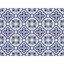 OTTO home Fliesenaufkleber blaue Ornamente 15cm x 15cm 12 Stück