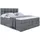 altdecor Boxspringbett RICAR KING 160x200 - H3/H4 - Dunkelgrau