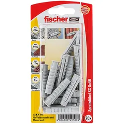 Fischer 20x Dübel SX 8x40 - 49108 Auslauf
