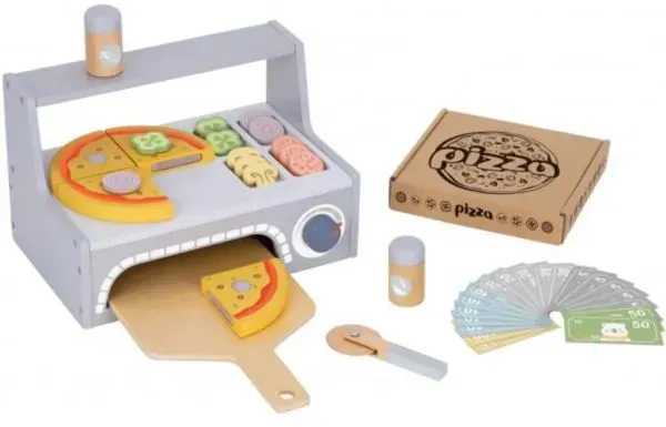 Tooky Toy: Pizzaback-Set mit Zubehör – 42-teilig