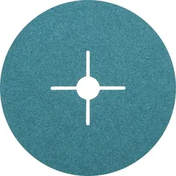 Zirkon Fiberscheibe Ø 180mm Z60 für hohen Abtrag auf Stahl