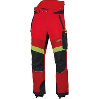 PSS Schnittschutzhose X-treme Breeze Rot/Gelb - 62