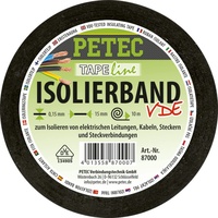Petec Isolierband VDE schwarz, 15mm x 015mm