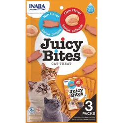INABA Ciao Juicy Bites-Fisch und Muscheln 3x11,3g