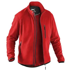 Fleecejacke "1242" WEATHER - XL - mittelrot