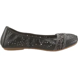 Rieker Ballerina Rundum-Gummizug schwarz