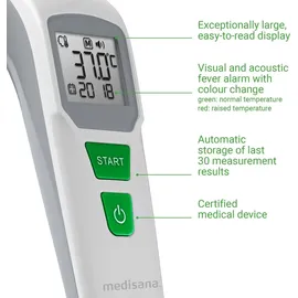 Medisana TM 762 Multifunktionsthermometer weiß
