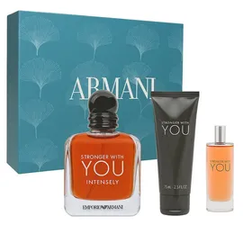 Giorgio Armani Stronger With You Intensely Eau de Parfum 100 ml  + Shower Gel 75 ml + Eau de Parfum 15 ml Geschenkset