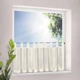 Gerster Willi Scheibengardine Schlaufen 150 x 50 cm natur