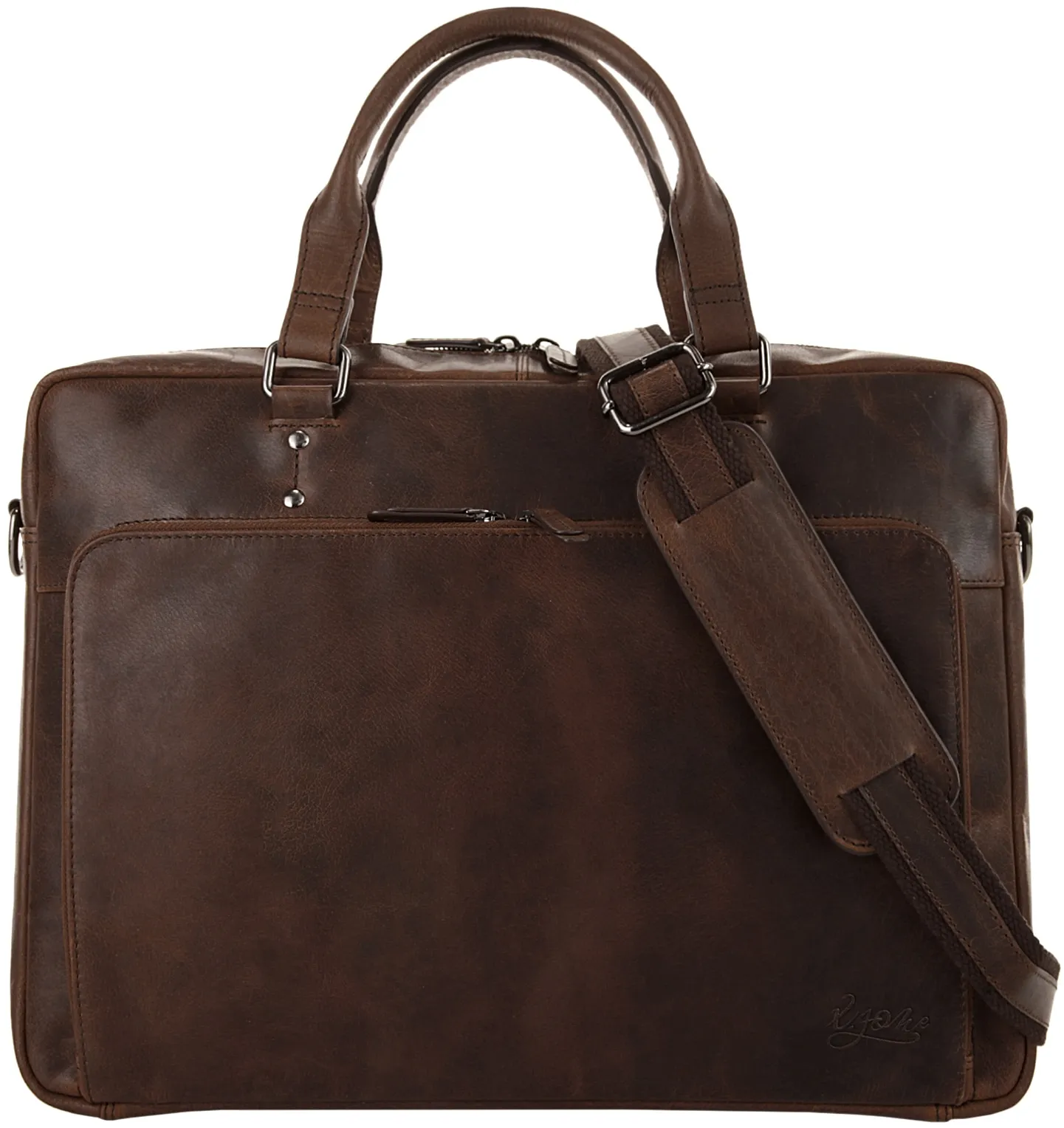 X-Zone Laptoptasche, echt Leder X-Zone cognac B/H/T: 42 cm x 32 cm x 11 cm   onesize