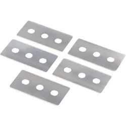 XAVAX Glasschaber "Ersatzklingen für Glasschaber für Kochfelder, 5 Stück", silber, Schaber