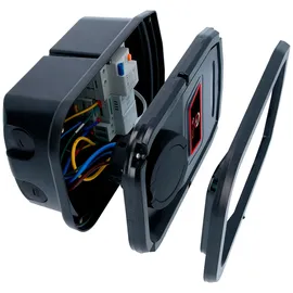 KS Tools 117.7539 Wallbox mit Typ 2 Steckdose, 1 Phase, bis zu 3,7 kW, 16 A, 230 V, Mode 3, ohne RFID Zugangskontrolle, ohne Stromzähler