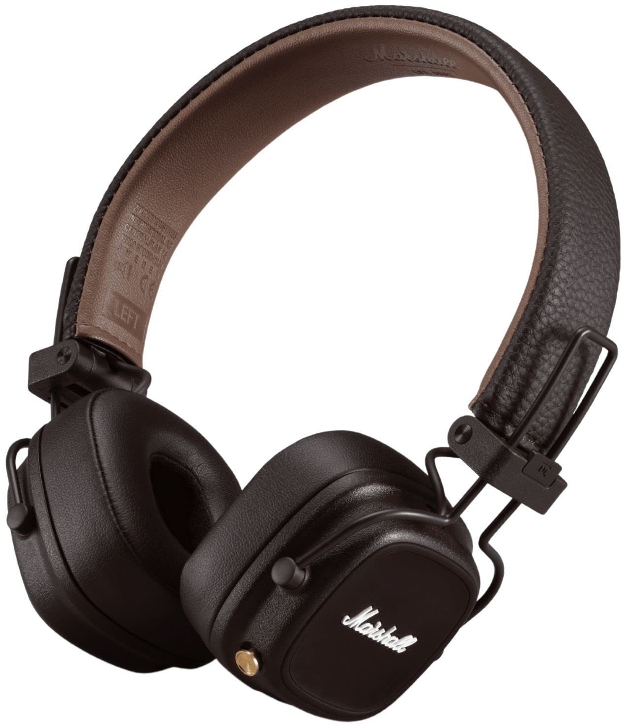 Marshall Major IV On Ear Bluetooth Kopfhörer, Kabelloser Ohrhörer, Faltbar, 80 Stunden kabellose Akkukapazität - Braun