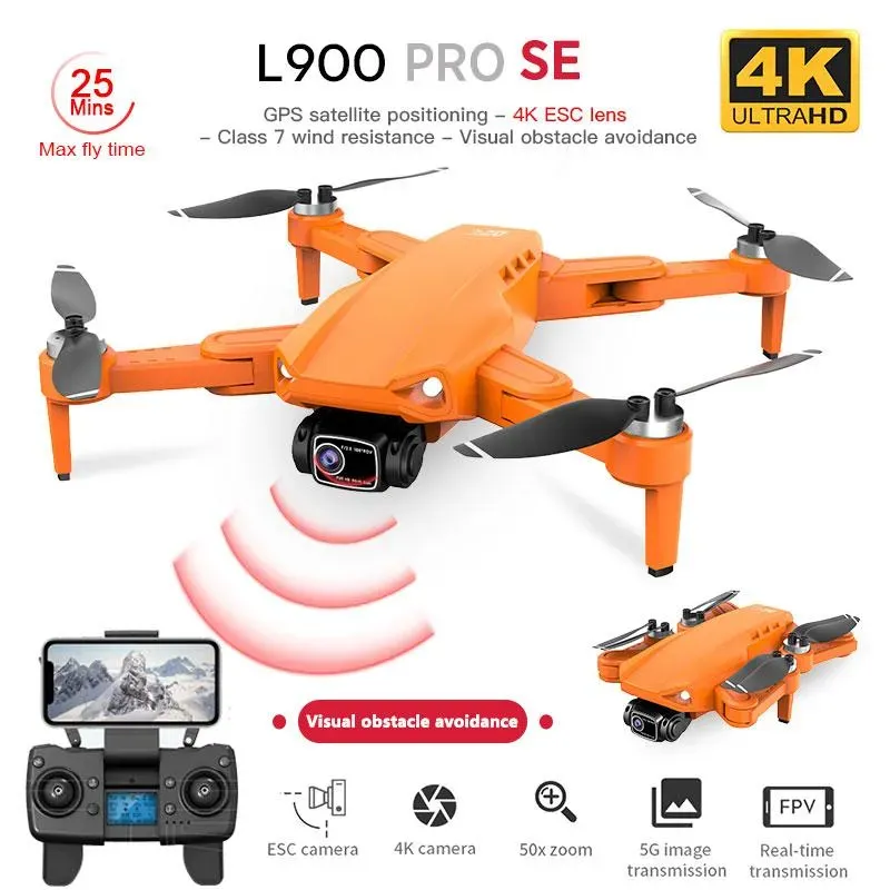 L900 Pro SE HD Drone 4K Professionelle FPV Mit Kamera 5G WIFI Visuelle Hindernis Vermeidung Bürstenlosen Motor RC Quadcopter Mini Eders