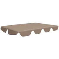 VidaXL Ersatzdach für Hollywoodschaukel Taupe 150/130x105/70 cm