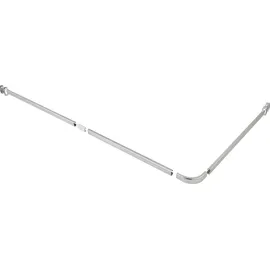 Wenko Duschvorhangstange L-Form 0 x 0 cm silber