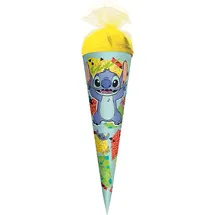 ROTH Schultüte, Disney Stitch, 22 cm, rund, Tüllverschluss