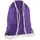 Cotton Gymsac Stoffbeutel purple 37 x 36 cm