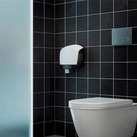 Katrin Toilettenpapierspender S 82117 schwarz, weiß Kunststoff, 1 St.