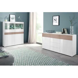 borchardt Möbel Vitrine Florenz 0 x 0 x 125 cm Weiß