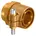 PN6 90X8 2-G3 Verbindungsstück zylindrisch mit O-Ringen max Temperatur und Druck 10 bar/95 oder 16 bar/20 Messing goldfarben 1018334