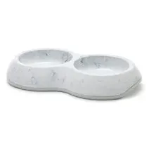 Savic Futternapf Delice Double Marble - 2 x 200 ml, Ø 10,5 cm