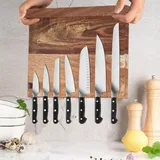 Uniharpa 41 X 30 cm Doppelseitiges Magnetmesser Block Holder Magnetischer Messerblock Rack Magnetständer mit stark verstärktem Magneten und rutschfesten Füßen für Sicherheit. (XL)