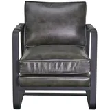LC Home Ledersessel Kansas schwarz