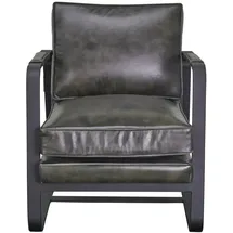 LC Home Ledersessel Kansas schwarz