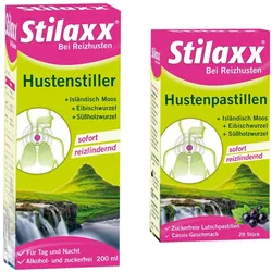 Stilaxx Hustenstiller (200 ml) & Hustenpastillen (28 stk)