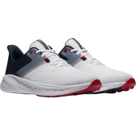 FootJoy Flex White/Navy/Red 42.5 Herren, Golfschuhe / Weiß - 42.5