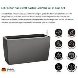 LECHUZA Cararo Komplettset 75 x 30 x 43 cm anthrazit metallic