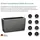 LECHUZA Cararo Komplettset 75 x 30 x 43 cm anthrazit metallic