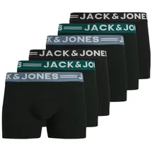 JACK & JONES Retro Boxershorts unifarben schwarz XL 6er Pack