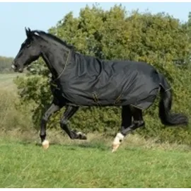 Kerbl Irish Turnout Pferdedecke Extra 300g 115 cm Schwarz/Gold