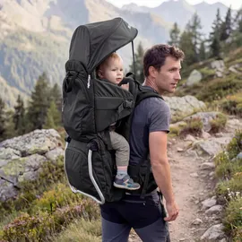 fillikid Rückentrage Trekking, schwarz, Polyester, Babytragen