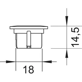 Siro LED Einbauleuchte SL-Mono Mini Spot 3000 K warmweiß, weiß matt