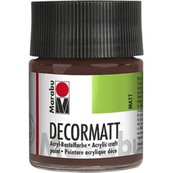 Marabu 140105040 Marabu-Decormatt Acryl Mittelbraun 040, 50 ml