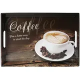 KESPER Tablett, Serviertablett Coffee 50x35cm,