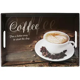 KESPER Tablett, Serviertablett, Coffee, 50x35cm