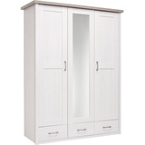 Begabino Kleiderschrank Luca 148 x 201 cm Dekor Weiß